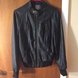 black leather jacket from forever 21